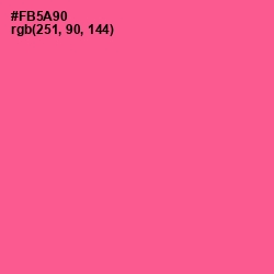 #FB5A90 - French Rose Color Image