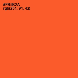 #FB5B2A - Flamingo Color Image