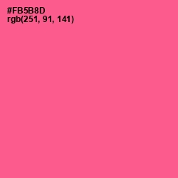 #FB5B8D - French Rose Color Image