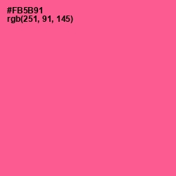 #FB5B91 - French Rose Color Image