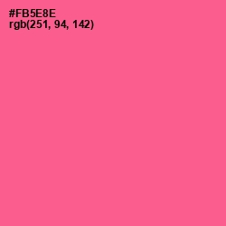 #FB5E8E - French Rose Color Image
