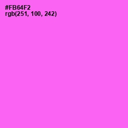 #FB64F2 - Pink Flamingo Color Image