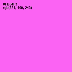 #FB64F3 - Pink Flamingo Color Image