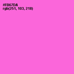 #FB67DA - Orchid Color Image