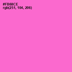 #FB68CE - Orchid Color Image