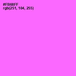 #FB68FF - Blush Pink Color Image