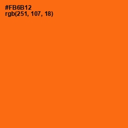 #FB6B12 - Orange Color Image