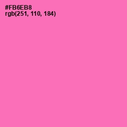 #FB6EB8 - Hot Pink Color Image