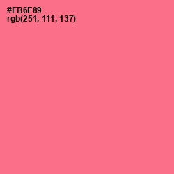 #FB6F89 - Froly Color Image