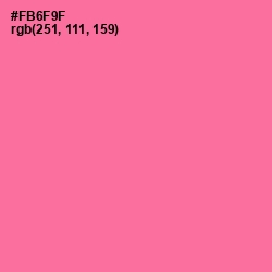 #FB6F9F - Deep Blush Color Image