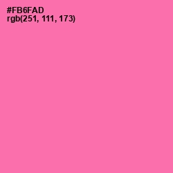 #FB6FAD - Hot Pink Color Image