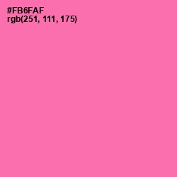 #FB6FAF - Hot Pink Color Image