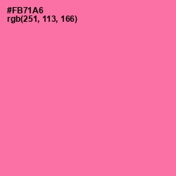 #FB71A6 - Hot Pink Color Image