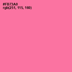 #FB73A0 - Hot Pink Color Image