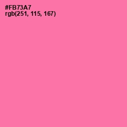 #FB73A7 - Hot Pink Color Image