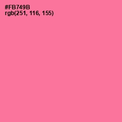 #FB749B - Deep Blush Color Image