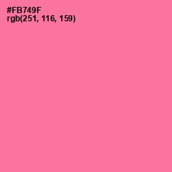 #FB749F - Deep Blush Color Image