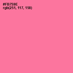 #FB759E - Deep Blush Color Image