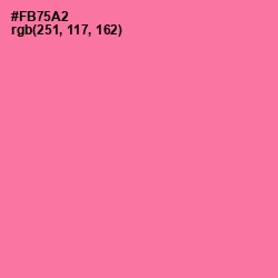 #FB75A2 - Hot Pink Color Image