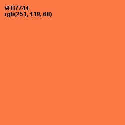 #FB7744 - Coral Color Image