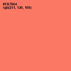 #FB7864 - Sunglo Color Image