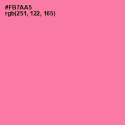 #FB7AA5 - Hot Pink Color Image