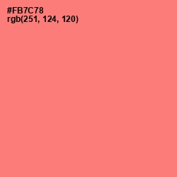 #FB7C78 - Brink Pink Color Image