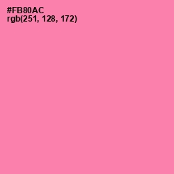 #FB80AC - Tickle Me Pink Color Image