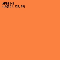 #FB8141 - Tan Hide Color Image