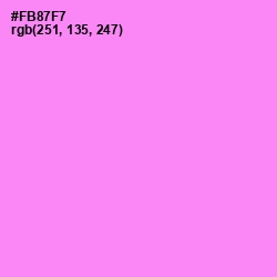 #FB87F7 - Lavender Magenta Color Image