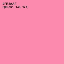 #FB8AAE - Tickle Me Pink Color Image