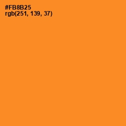 #FB8B25 - Carrot Orange Color Image