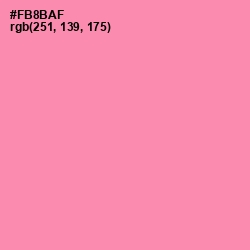 #FB8BAF - Tickle Me Pink Color Image