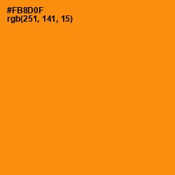 #FB8D0F - Tangerine Color Image