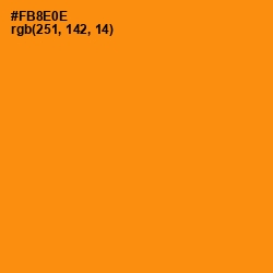 #FB8E0E - Tangerine Color Image