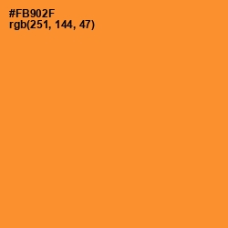 #FB902F - Sunshade Color Image