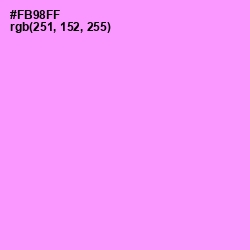 #FB98FF - Lavender Magenta Color Image