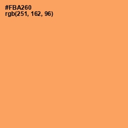 #FBA260 - Sandy brown Color Image