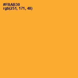 #FBAB30 - Sea Buckthorn Color Image