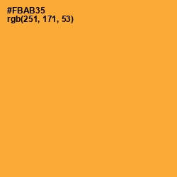#FBAB35 - Sea Buckthorn Color Image
