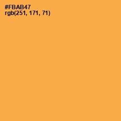 #FBAB47 - Yellow Orange Color Image