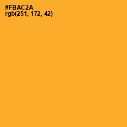 #FBAC2A - Sea Buckthorn Color Image