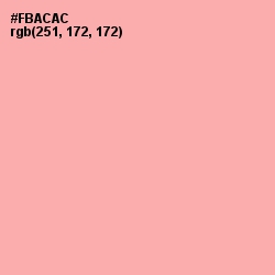 #FBACAC - Cornflower Lilac Color Image