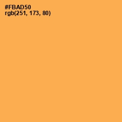 #FBAD50 - Texas Rose Color Image