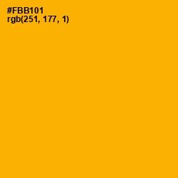 #FBB101 - Selective Yellow Color Image