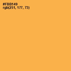 #FBB149 - Yellow Orange Color Image