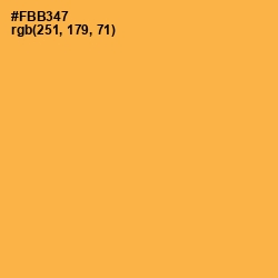 #FBB347 - Yellow Orange Color Image