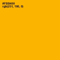 #FBB400 - Selective Yellow Color Image