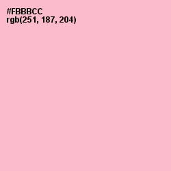 #FBBBCC - Cotton Candy Color Image