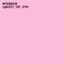 #FBBBDB - Cupid Color Image